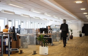 How can you give your office a modern look?