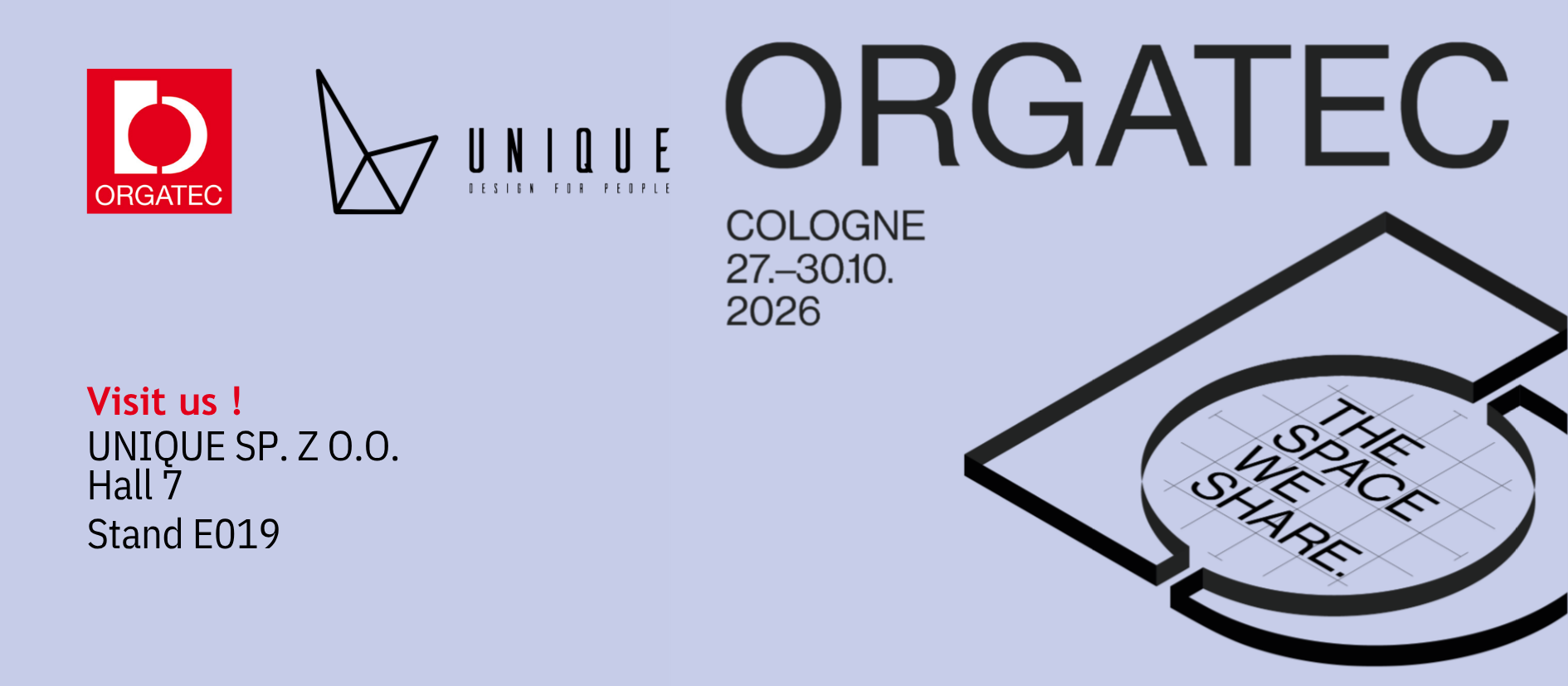 Orgatec 2026 – entdecken Sie die Zukunft der Ergonomie mit UNIQUE!